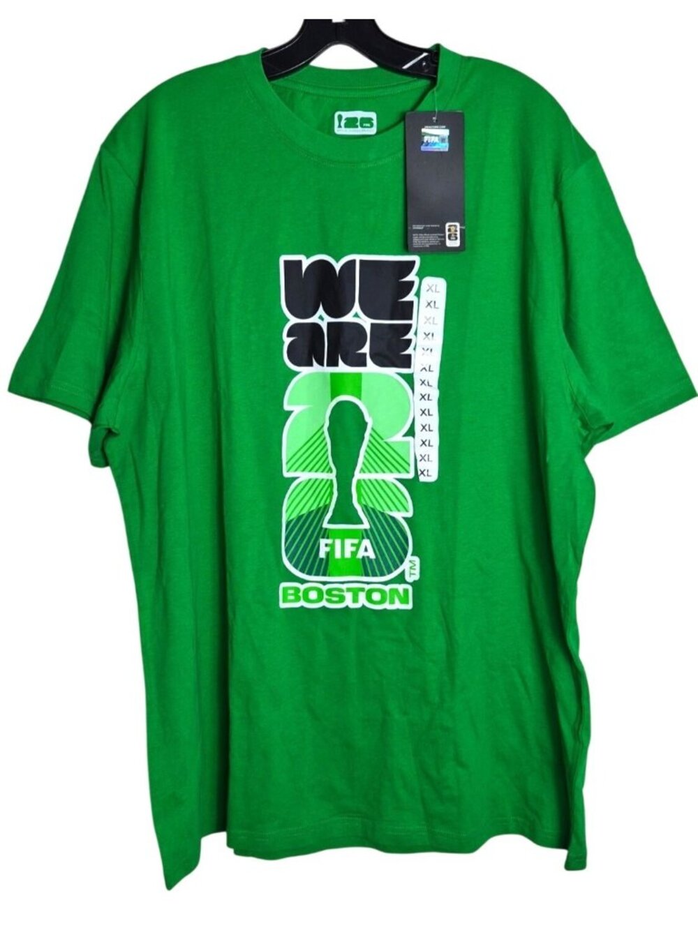 FIFA Boston "We Are 26" XL Green T-Shirt Licensed Official Product